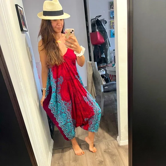 Boho mandala jumpsuit - Picture 2 of 8